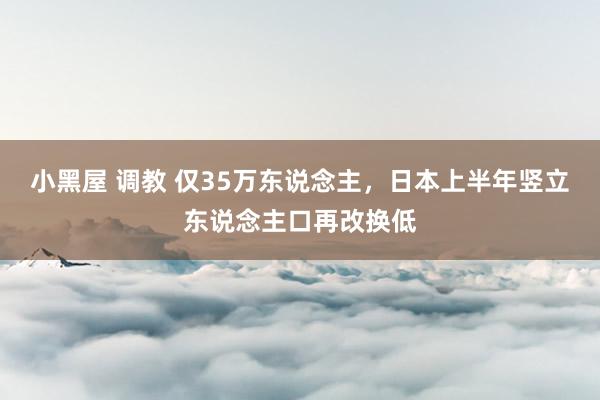 小黑屋 调教 仅35万东说念主，日本上半年竖立东说念主口再改换低