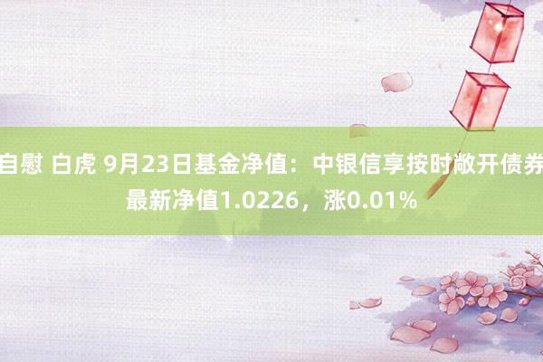 自慰 白虎 9月23日基金净值：中银信享按时敞开债券最新净值1.0226，涨0.01%