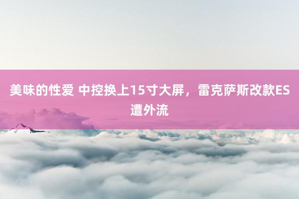 美味的性爱 中控换上15寸大屏，雷克萨斯改款ES遭外流