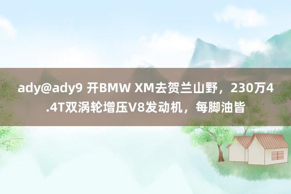 ady@ady9 开BMW XM去贺兰山野，230万4.4T双涡轮增压V8发动机，每脚油皆