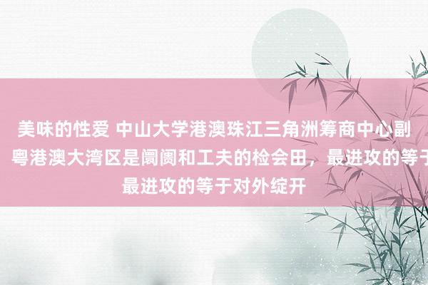 美味的性爱 中山大学港澳珠江三角洲筹商中心副主任林江：粤港澳大湾区是阛阓和工夫的检会田，最进攻的等于对外绽开