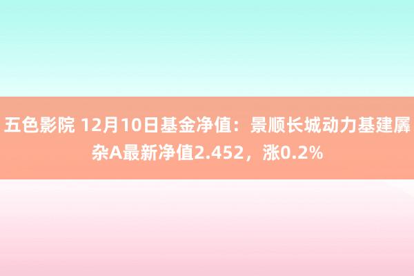 五色影院 12月10日基金净值：景顺长城动力基建羼杂A最新净值2.452，涨0.2%