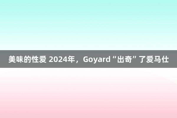 美味的性爱 2024年，Goyard“出奇”了爱马仕