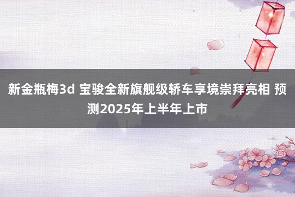 新金瓶梅3d 宝骏全新旗舰级轿车享境崇拜亮相 预测2025年上半年上市